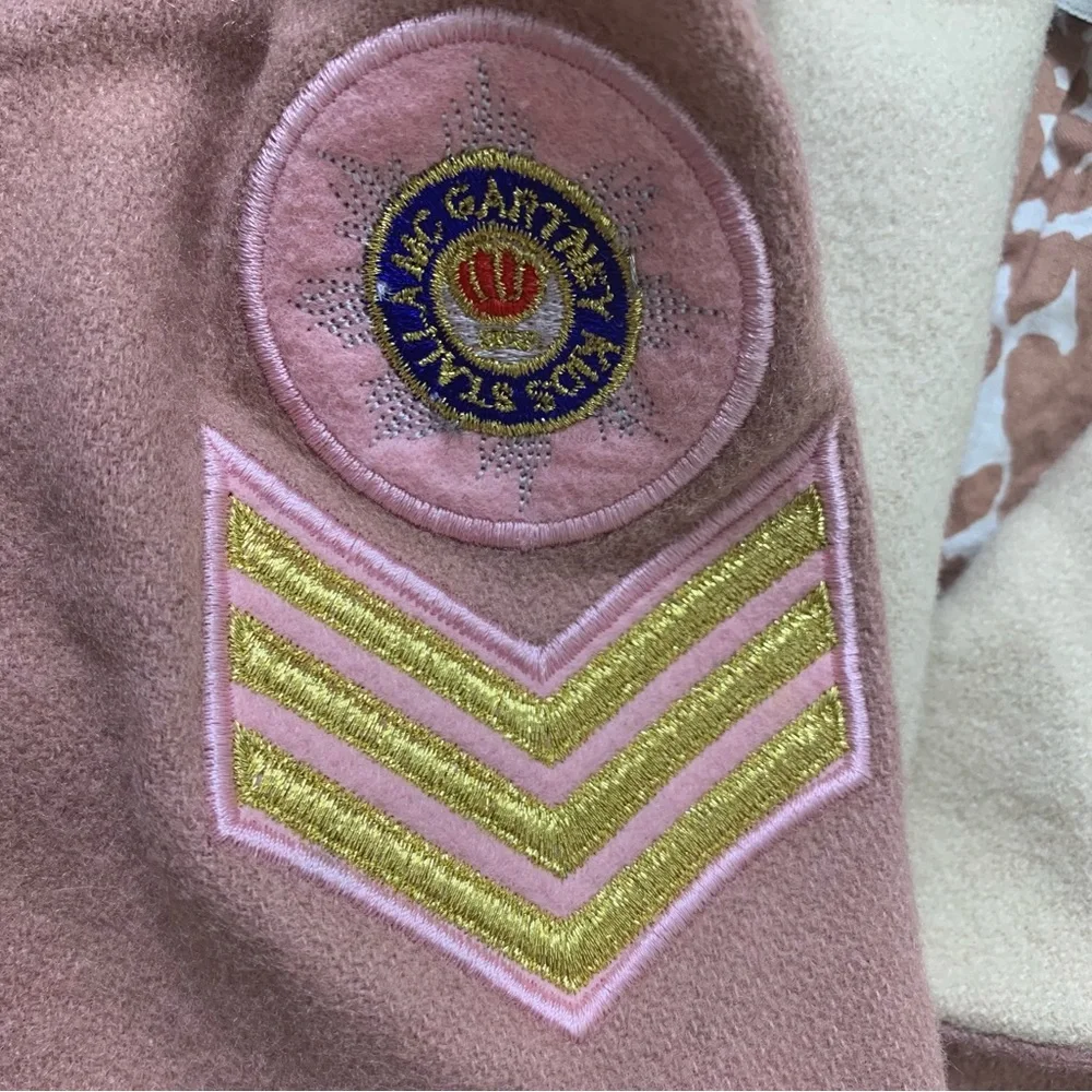 STELLA MCCARTNEY Kids Lee Jacket Wool With Military Detailing Pink/Beige Girl 6Y - Picture 11 of 15